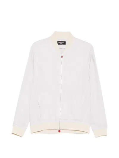 Kiton Zip-up Bomber Jacket In Neutral