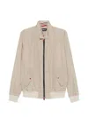 Kiton Bomber Jacket Contrasting Front Zipper In Neutral