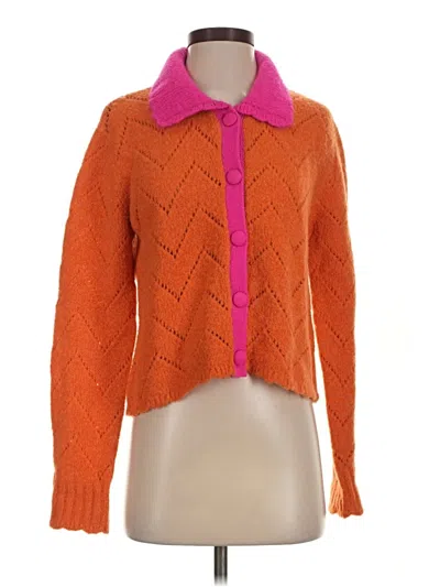 Pre-owned Kitri Cardigan Sweater In Orange
