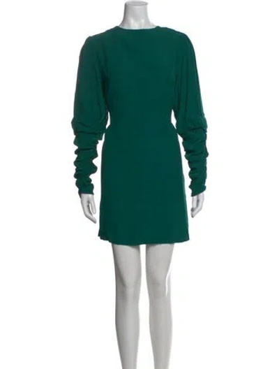 Pre-owned Kitri Crew Neck Mini Dress In Green