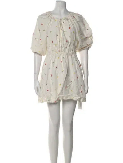 Pre-owned Kitri Floral Print Mini Dress In Multi