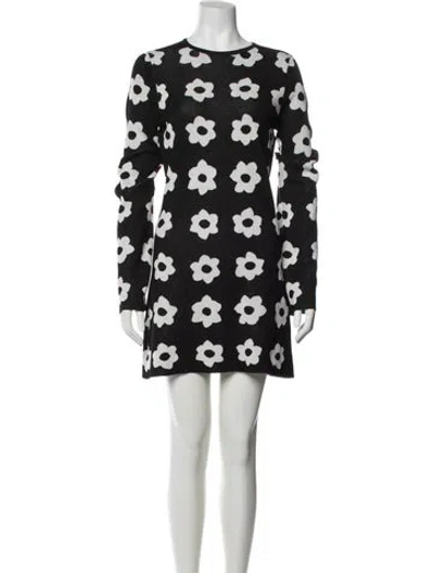 Pre-owned Kitri Floral Print Mini Dress W/ Tags In Black