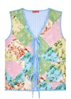 KITRI GLADYS REVERSIBLE QUILTED PRINTED GILET