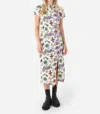 Kitri Leia Midi Dress In Ice Playing Cards In Multi