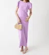 Kitri Marie Maxi Dress In Lilac Tulip Jacquard In Multi