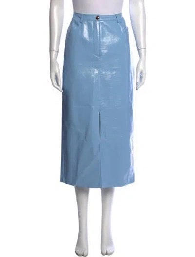 Pre-owned Kitri Midi Length Skirt In Blue