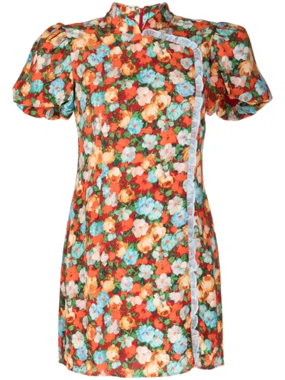 Kitri Philippa Floral-print Minidress In Multicolour