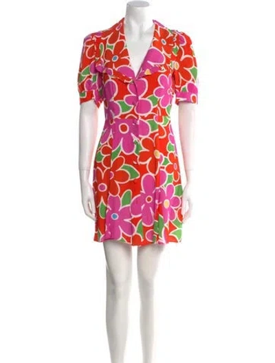 Pre-owned Kitri Printed Mini Dress In Multi
