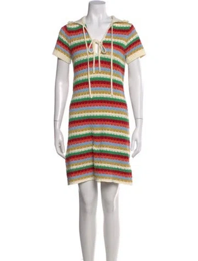 Pre-owned Kitri Striped Mini Dress W/ Tags In Multi