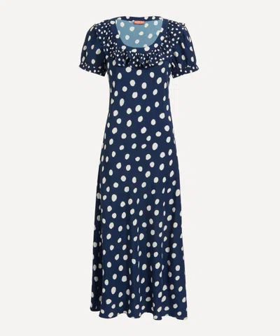 Kitri Women's Hilda Mixed Polka-dot Midi-dress