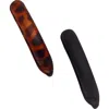 Kitsch 2-pack Assorted Ponytail Clips In Black And Tort