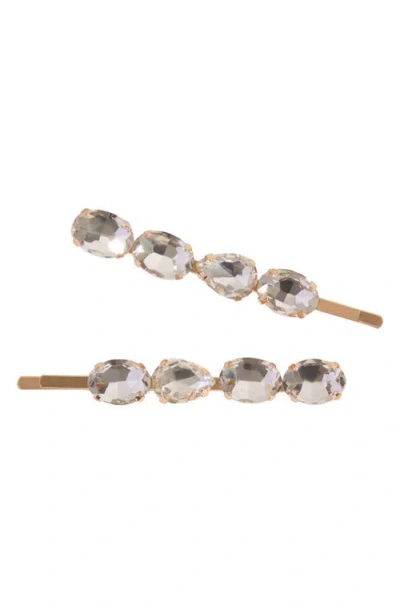Kitsch 2-pack Crystal Bobby Pins In Transparent