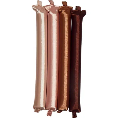 Kitsch 4-piece Satin-wrapped Jumbo Flexi Rods In Rosewood