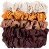 Kitsch 5-pack Assorted Petite Satin Scrunchies In Sedona