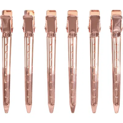 Kitsch 6-pack Professional Styling Clips In Rose Gold