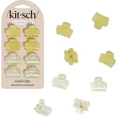 Kitsch 8-pack Mini Jelly Cloud Claw Clips In Green