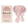 Kitsch Adjustable Oversized Satin Bonnet - Blush In Pink