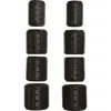 Kitsch Assorted 8-pack Ceramic Thermal Hair Rollers In Black