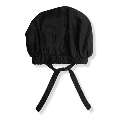 Kitsch Black Satin Sleep Bonnet