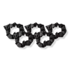 Kitsch Black Satin Sleep Hair Scrunchies
