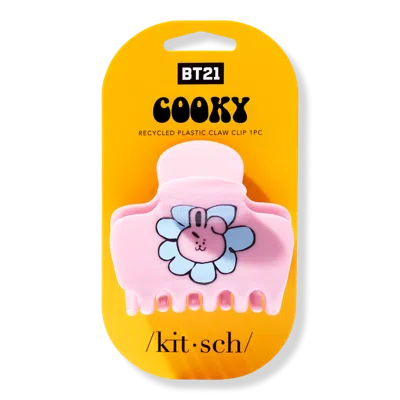 Kitsch Bt21 X  Recycled Plastic Puffy Claw Clip - Cooky
