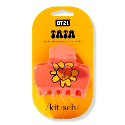 Kitsch Bt21 X  Recycled Plastic Puffy Claw Clip - Tata