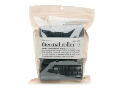 Kitsch Ceramic Thermal Roller Set 8 Ct. In Black