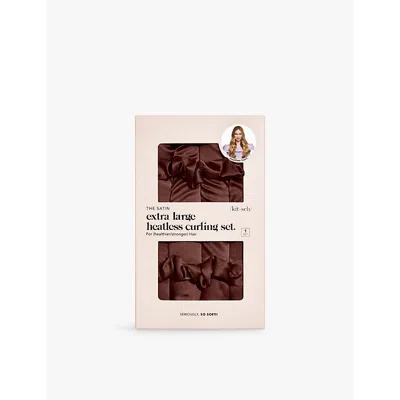 Kitsch Chocolate Xl Heatless Satin Curling Set