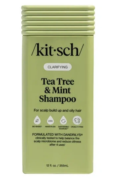 Kitsch Clarifying Tea Tree & Mint Liquid Shampoo In Transparent