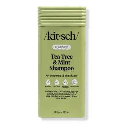 Kitsch Clarifying Tea Tree & Mint Shampoo - Tea Tree & Mint In Green