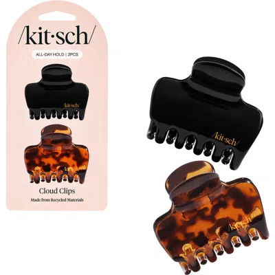 Kitsch Cloud Claw Clips In Black Tort