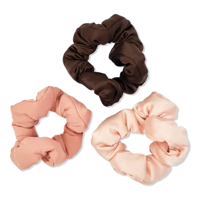 Kitsch Cloud Scrunchies 3 Piece Set - Rosewood In Brown