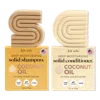 Kitsch Coconut Oil Shampoo + Conditioner Bar Combo - Amber Shores/salted Amber & Driftwood