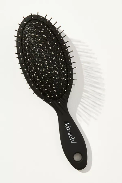 Kitsch Consciously Created Metal Bristle Mini Travel Hair Brush In White