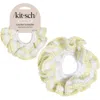 Kitsch Crochet Scrunchie In Yellow