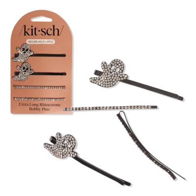 Kitsch Extra Long Metal Rhinestone Bobby Pins - Ghost