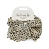 Kitsch Fabric Brunch Scrunchie Leopard In Neutral