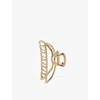 Kitsch Gold Open-frame Metal Hair Claw-clip In Gold