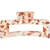 Kitsch Jumbo Open Shape Claw Clip In Brown