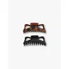 Kitsch Jumbo Recycled-plastic Claw Clips Set Of Two