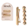 Kitsch Metal Cloud & Bubble Barrettes 2 Piece Set