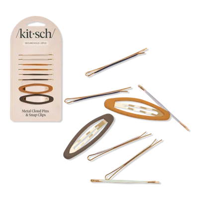 Kitsch Metal Cloud Pins & Snap Clips - Sedona In Brown