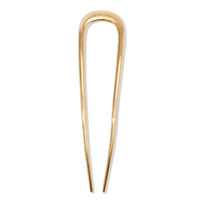Kitsch Metal French Hair Pin - Gold