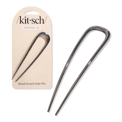 Kitsch Metal French Hair Pin - Hematite