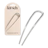 Kitsch Metal French Hair Pin - Silver In Silver