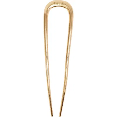 Kitsch Metal French Hair Pin In Gold