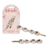 Kitsch Metal Gemstone Bobby Pins 2 Piece Set In Multi