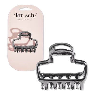 Kitsch Metal Medium Open Shape Puffy Claw Clip - Hermatite