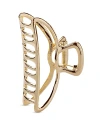 Kitsch Gold Open-frame Metal Hair Claw-clip In Gold