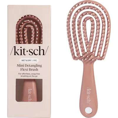 Kitsch Mini Detangling Flexi Brush In Brown